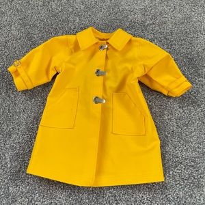 American Girl Doll yellow raincoat
